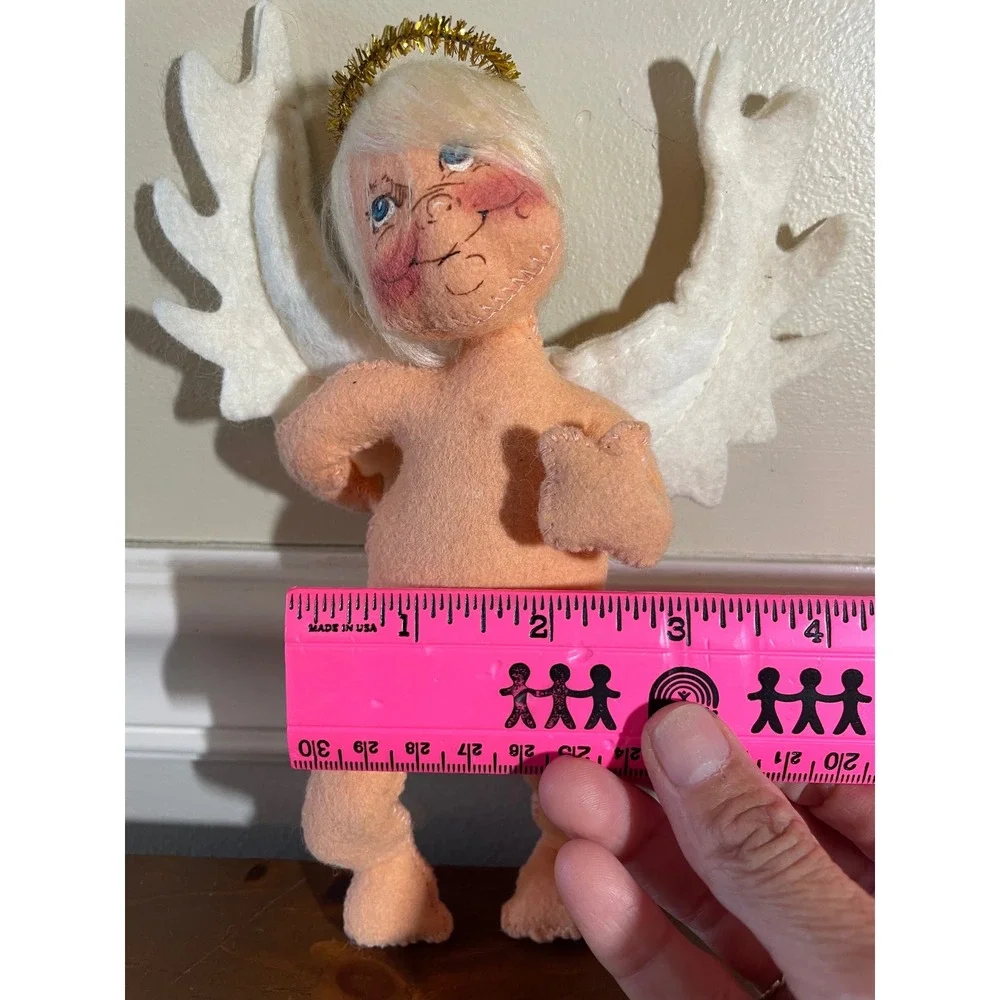 Vintage Annalee Mobilitee Angel Doll 8 Inch Felt Christmas Winged Figure